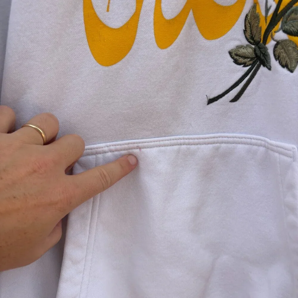 Nike x Drake Certified Lover Boy Hoodie Adult Medium White Embroidered Rose - Picture 7 of 12